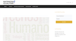 Desktop Screenshot of matrimonioigualitario.com